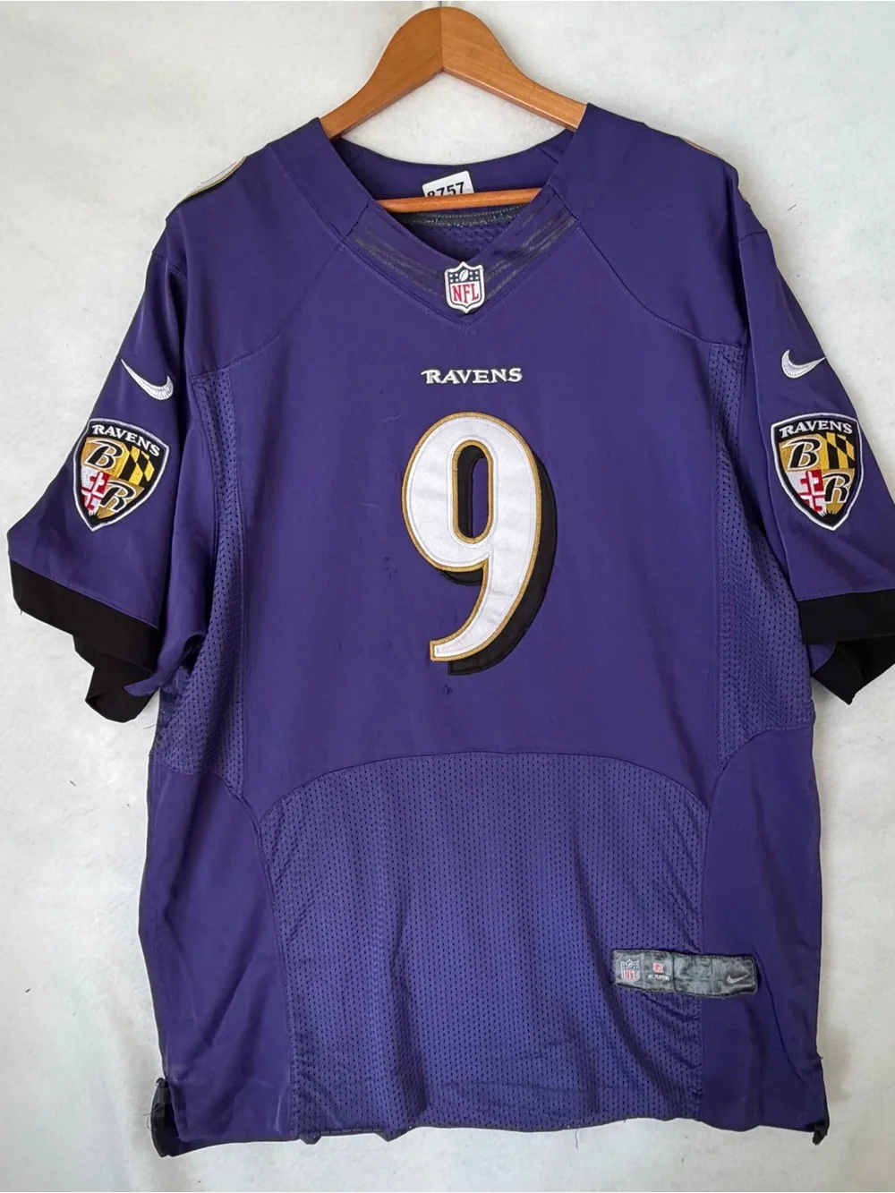 Nike NFL Team Apparel Jersey Size 48 Baltimore Ravens #9 Justin Tucker 8757